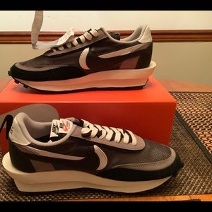 Nike X Sacai LDV Waffle Daybreak Dark Grey Size 10